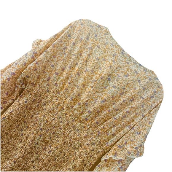 Nasty Gal Put a Spring on It Floral Smocked Ruffle Mini Dress Womens US 10 M NWT - Picture 8 of 9